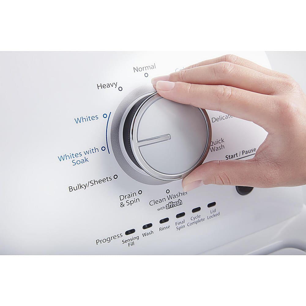 Whirlpool - 3.9 Cu. Ft. 12-Cycle Top-Loading Washer - White
