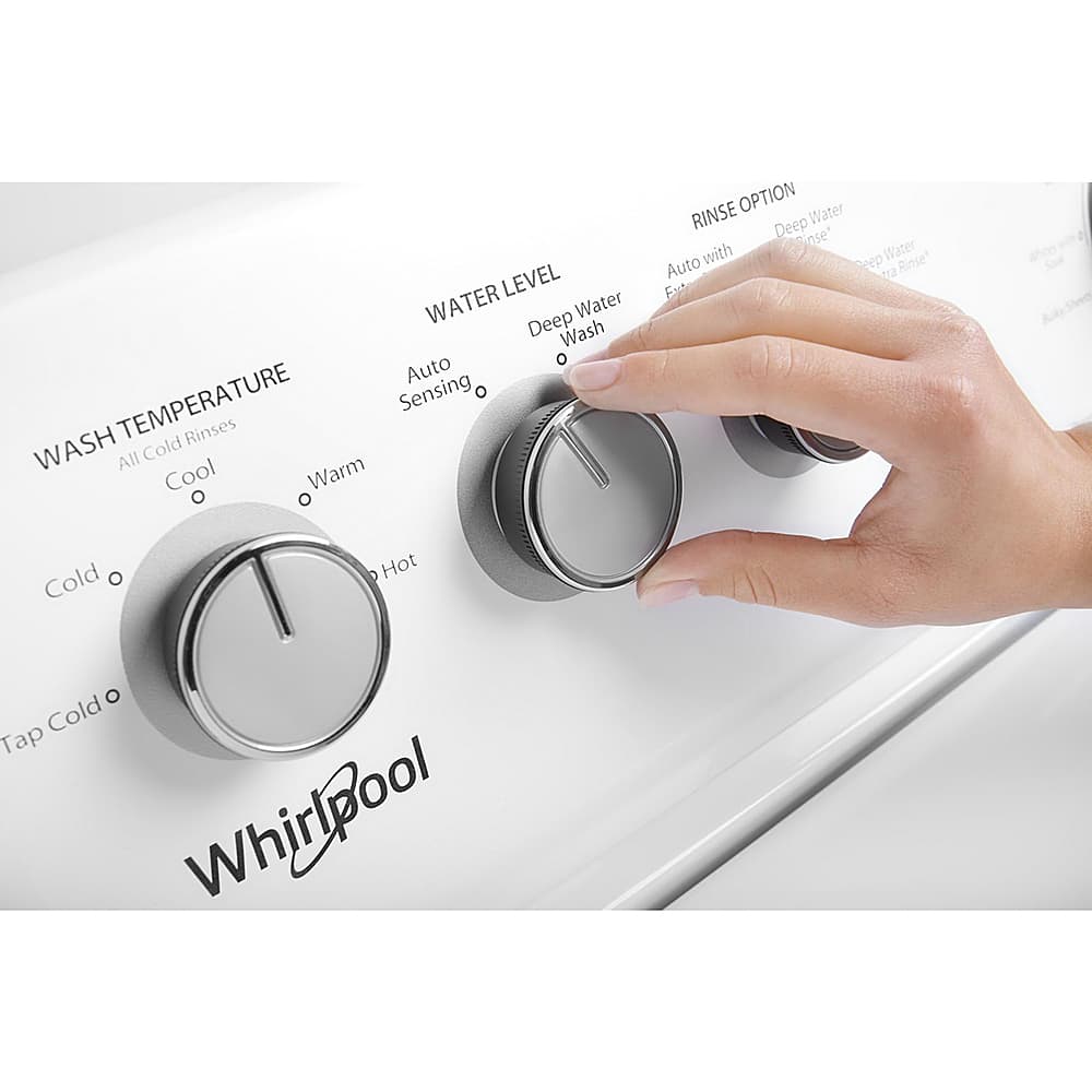 Whirlpool - 3.9 Cu. Ft. 12-Cycle Top-Loading Washer - White