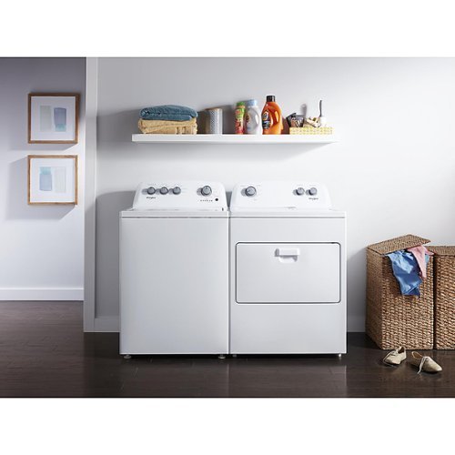 Whirlpool - 3.9 Cu. Ft. 12-Cycle Top-Loading Washer - White