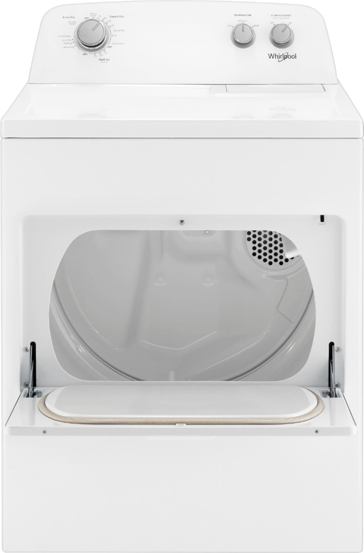Whirlpool - 7 Cu. Ft. Electric Dryer with AutoDry Drying System - White