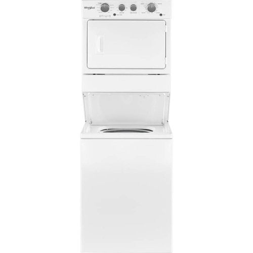 Whirlpool - 3.5 Cu. Ft. Top Load Washer and 5.9 Cu. Ft. Electric Dryer with Dual Action Agitator - White
