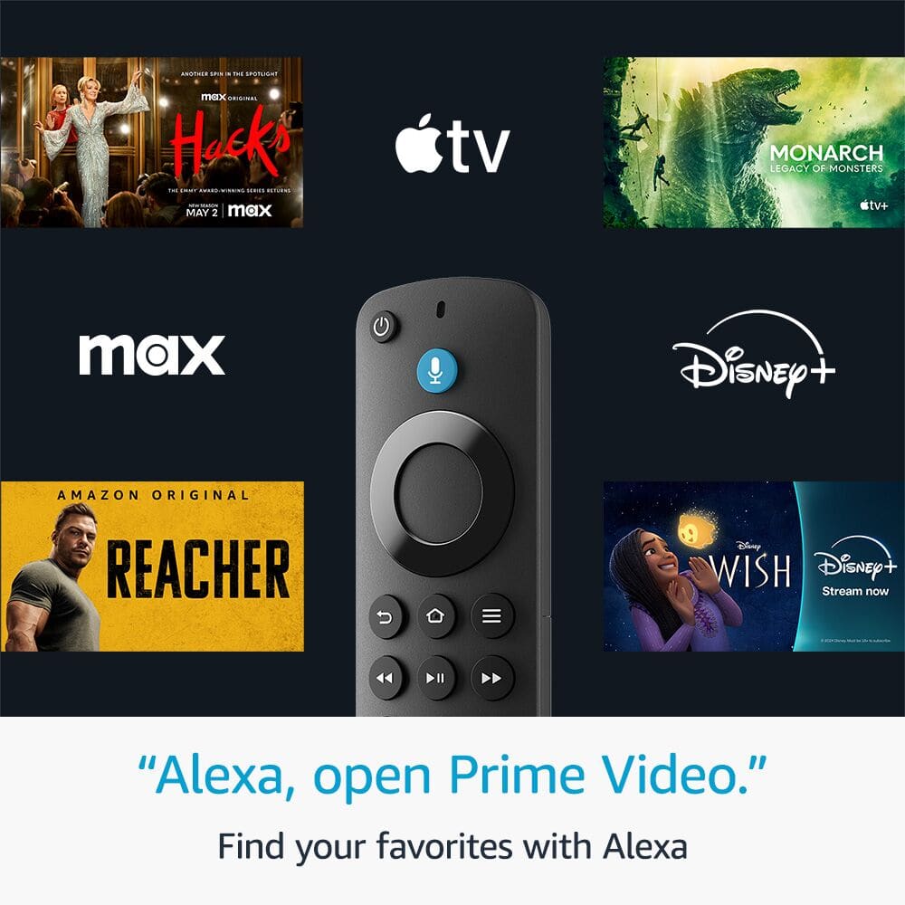 Amazon - Alexa Voice Remote (REMOTE ONLY - requires compatible Fire TV or Fire TV Stick) - Black