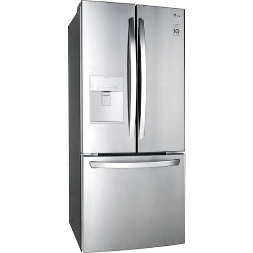 LG - 30-in Wide 21.8 Cu. Ft. French Door Refrigerator with External Water Dispenser - Stainless Steel