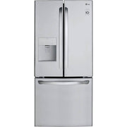 LG - 30-in Wide 21.8 Cu. Ft. French Door Refrigerator with External Water Dispenser - Stainless Steel