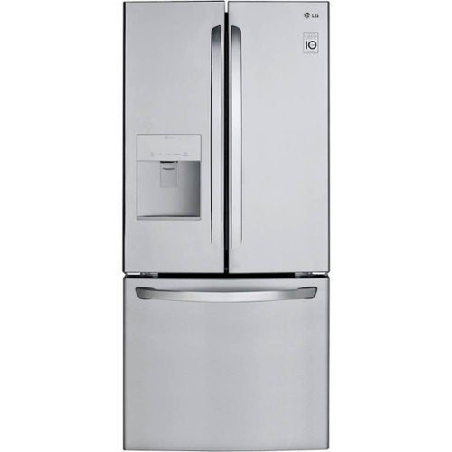 LG - 30-in Wide 21.8 Cu. Ft. French Door Refrigerator with External Water Dispenser - Stainless Steel