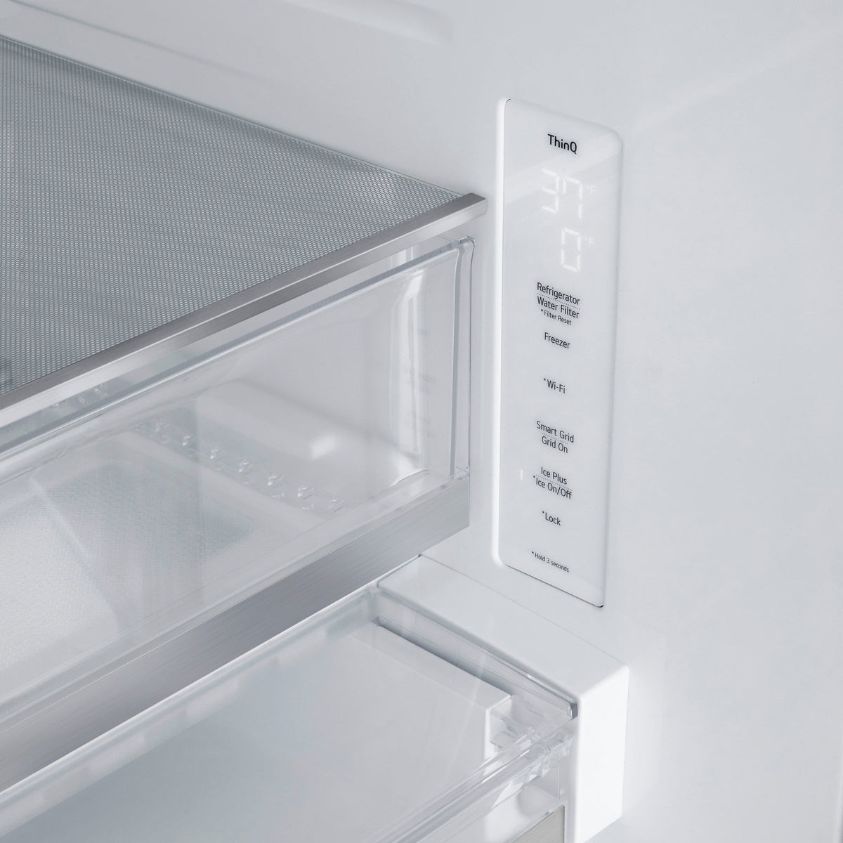 LG - 33-in Wide 24.5 Cu. Ft. French Door Standard-Depth MAX Smart Refrigerator with Dual Ice Maker with Craft Ice - Stainless Steel