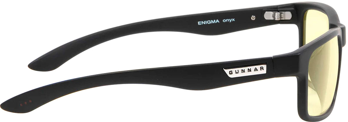 GUNNAR - Enigma Computer Glasses with Blue Light Reduction , Amber Lenses - Onyx