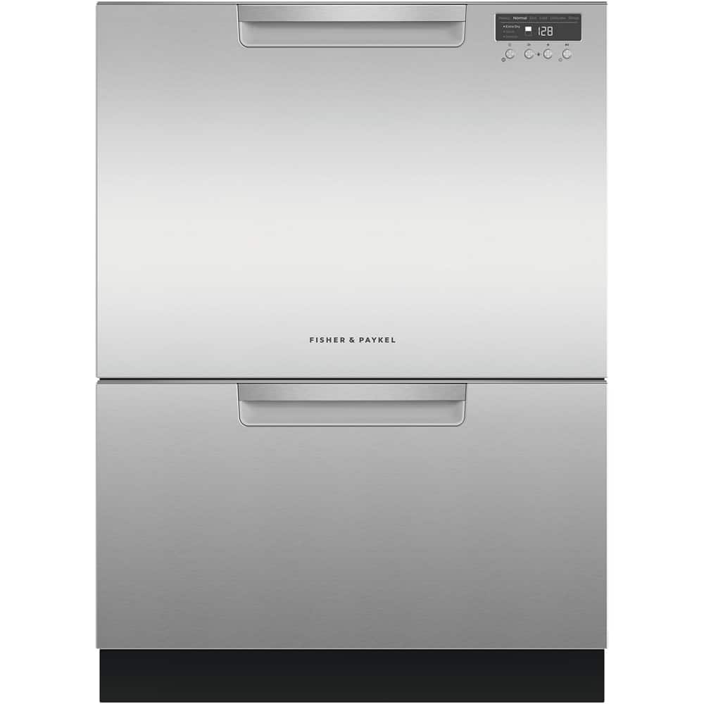 Fisher & Paykel - 24" Front Control Built-In Dishwasher - Stainless Steel