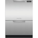 Fisher & Paykel - 24" Front Control Built-In Dishwasher - Stainless Steel