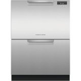 Fisher & Paykel - 24" Front Control Built-In Dishwasher - Stainless Steel