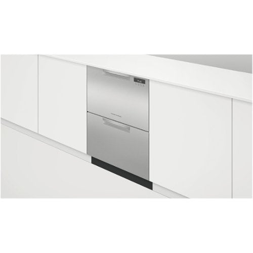 Fisher & Paykel - 24" Front Control Built-In Dishwasher - Stainless Steel
