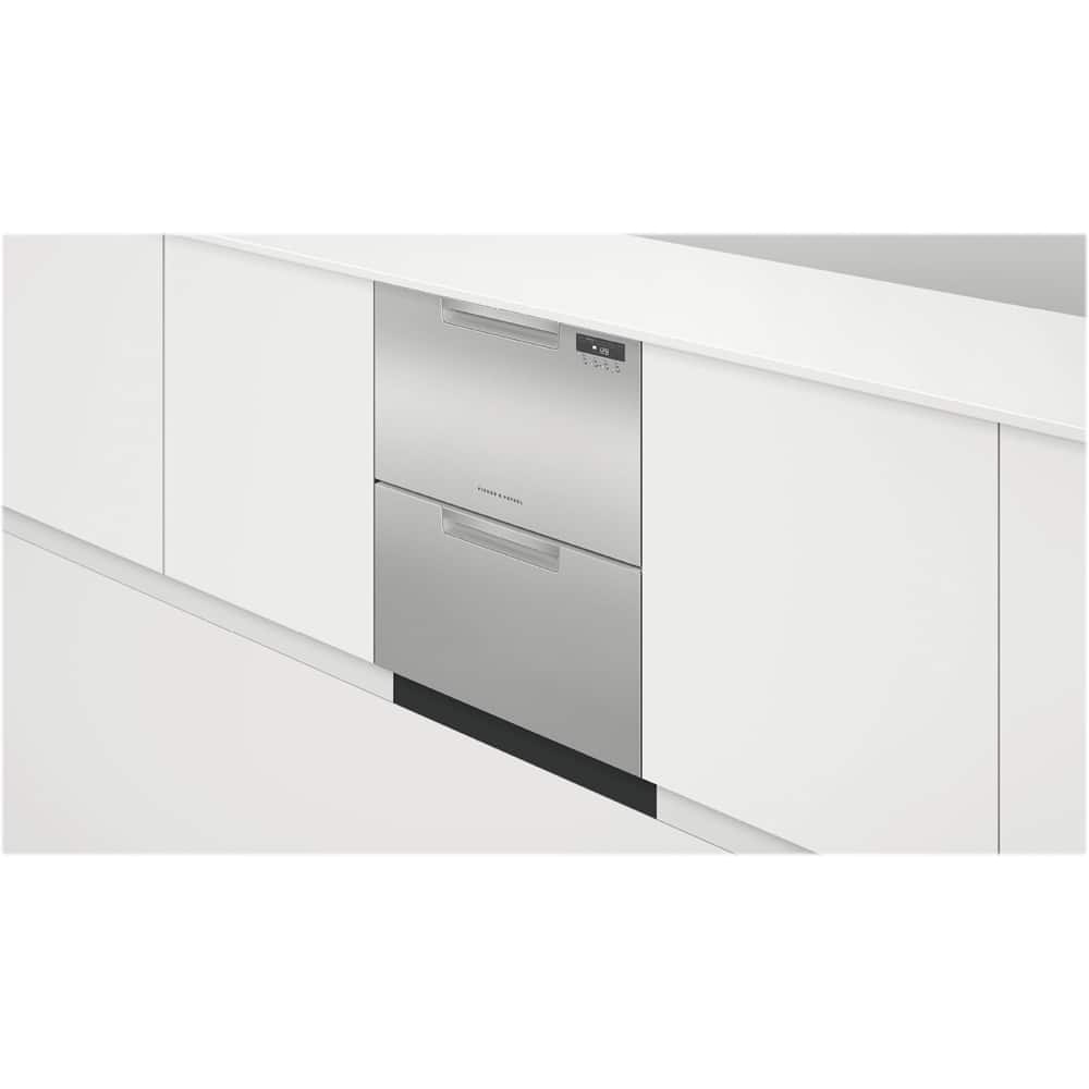 Fisher & Paykel - 24" Front Control Built-In Dishwasher - Stainless Steel