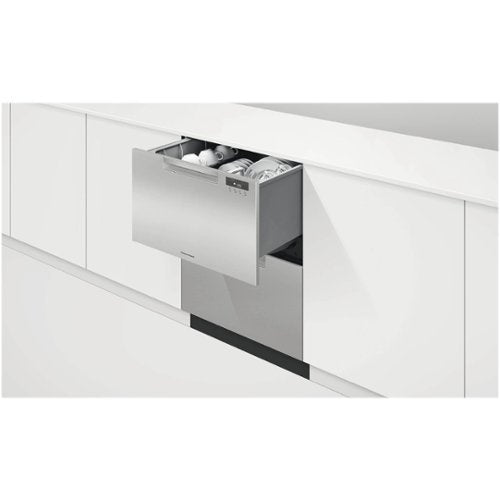 Fisher & Paykel - 24" Front Control Built-In Dishwasher - Stainless Steel