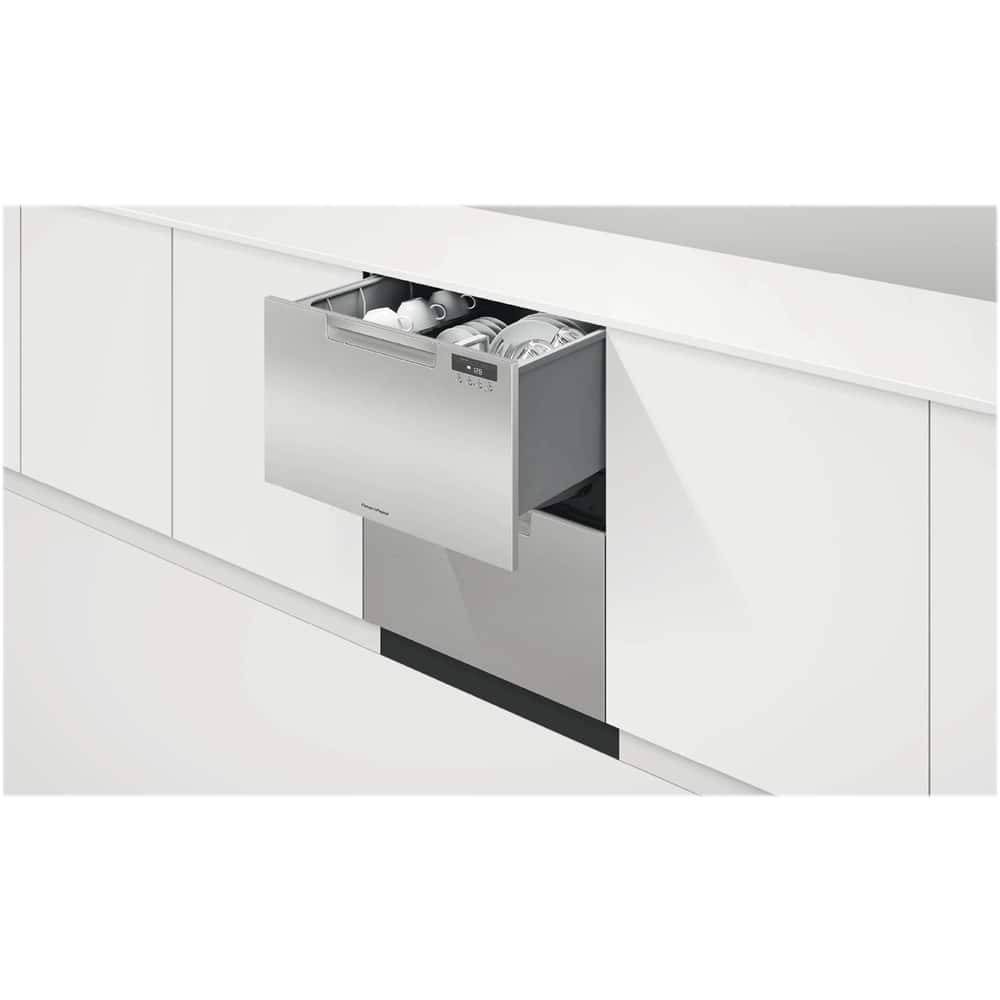 Fisher & Paykel - 24" Front Control Built-In Dishwasher - Stainless Steel