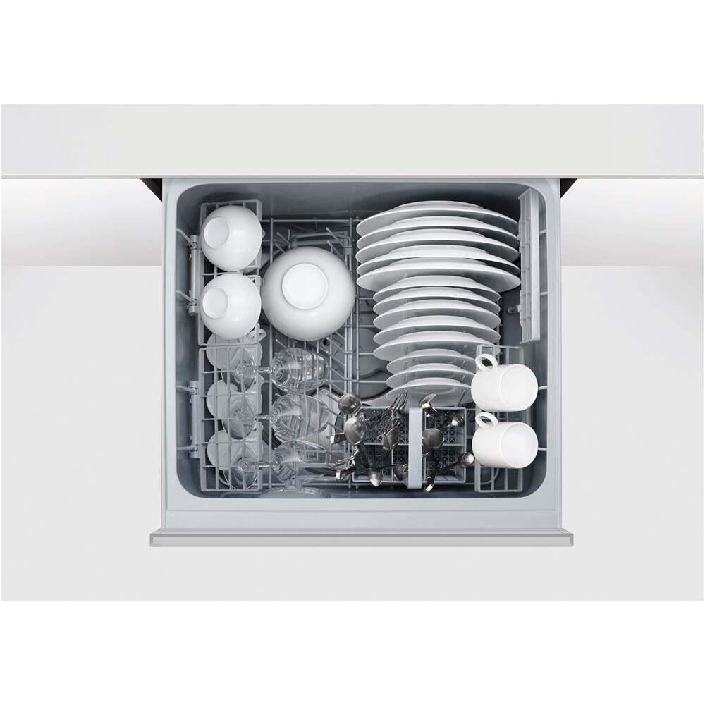 Fisher & Paykel - 24" Front Control Built-In Dishwasher - Stainless Steel