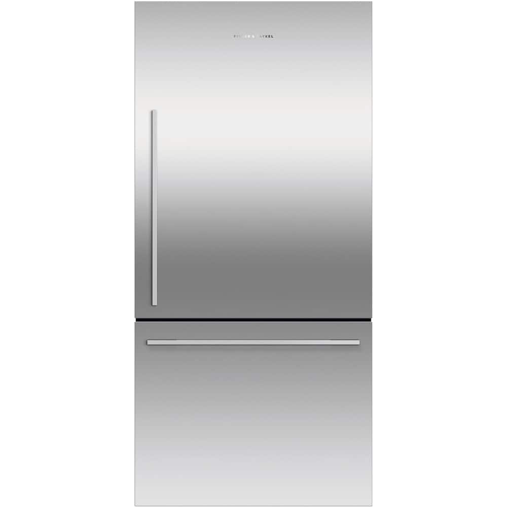 Fisher & Paykel - 32 in. Wide ActiveSmart 17.1 Cu. Ft. Bottom-Freezer Counter-Depth Refrigerator - Stainless Steel