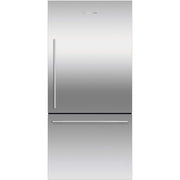 Fisher & Paykel - 32 in. Wide ActiveSmart 17.1 Cu. Ft. Bottom-Freezer Counter-Depth Refrigerator - Stainless Steel