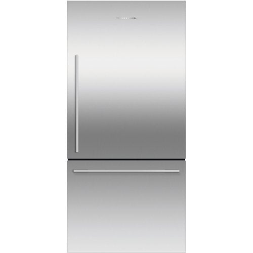 Fisher & Paykel - 32 in. Wide ActiveSmart 17.1 Cu. Ft. Bottom-Freezer Counter-Depth Refrigerator - Stainless Steel