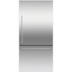 Fisher & Paykel - 32 in. Wide ActiveSmart 17.1 Cu. Ft. Bottom-Freezer Counter-Depth Refrigerator - Stainless Steel