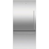 Fisher & Paykel - 32 in. Wide ActiveSmart 17.1 Cu. Ft. Bottom-Freezer Counter-Depth Refrigerator - Stainless Steel