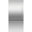 Fisher & Paykel - 32 in. Wide ActiveSmart 17.1 Cu. Ft. Bottom-Freezer Counter-Depth Refrigerator - Stainless Steel