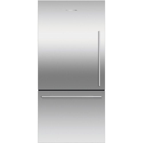 Fisher & Paykel - 32 in. Wide ActiveSmart 17.1 Cu. Ft. Bottom-Freezer Counter-Depth Refrigerator - Stainless Steel