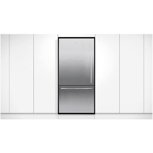 Fisher & Paykel - 32 in. Wide ActiveSmart 17.1 Cu. Ft. Bottom-Freezer Counter-Depth Refrigerator - Stainless Steel