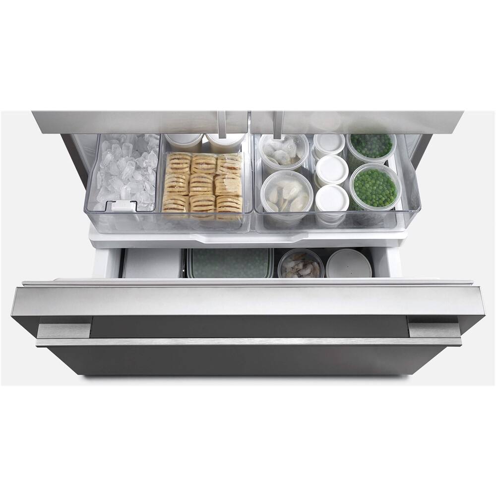 Fisher & Paykel - 32 in. Wide ActiveSmart 17.1 Cu. Ft. Bottom-Freezer Counter-Depth Refrigerator - Stainless Steel
