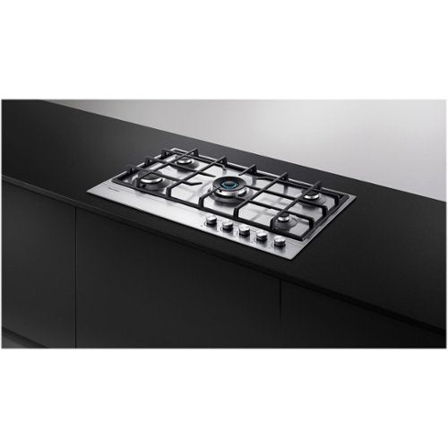 Fisher & Paykel - 30 in. Wide 5 Burner Gas Cooktop - Stainless Steel