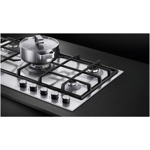 Fisher & Paykel - 30 in. Wide 5 Burner Gas Cooktop - Stainless Steel