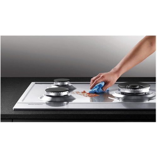 Fisher & Paykel - 30 in. Wide 5 Burner Gas Cooktop - Stainless Steel