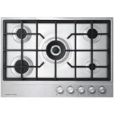 Fisher & Paykel - 30 in. Wide 5 Burner Gas Cooktop - Stainless Steel
