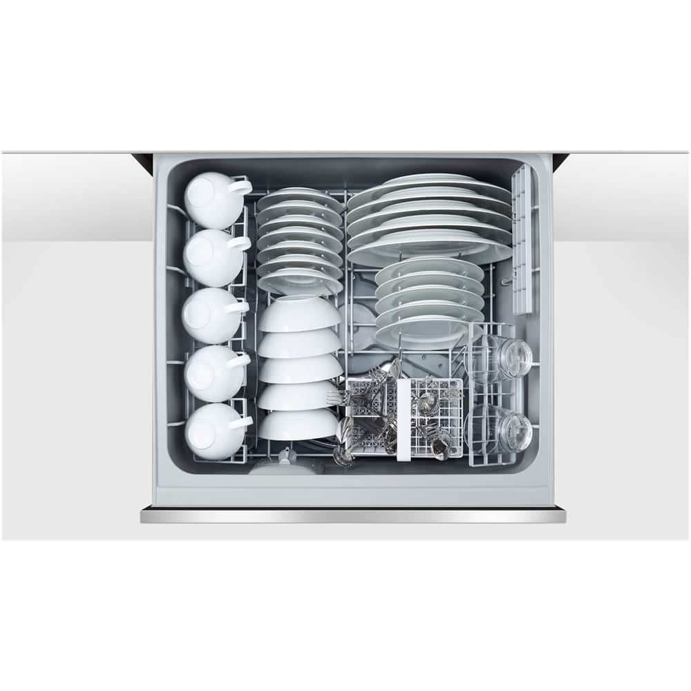 Fisher & Paykel - 24" Front Control Built-In Dishwasher - Stainless Steel