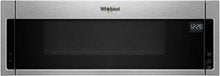 Whirlpool - 1.1 Cu. Ft. Low Profile Over-the-Range Microwave Hood Combination with Hidden Control Panel - Stainless Steel