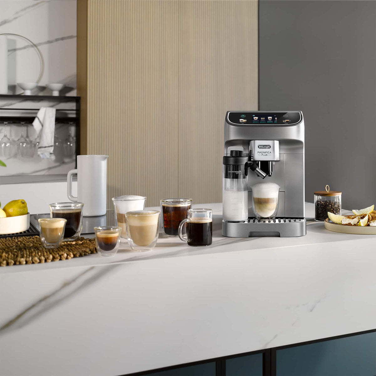 De'Longhi - Magnifica Plus Fully Automatic Espresso Machine - Silver