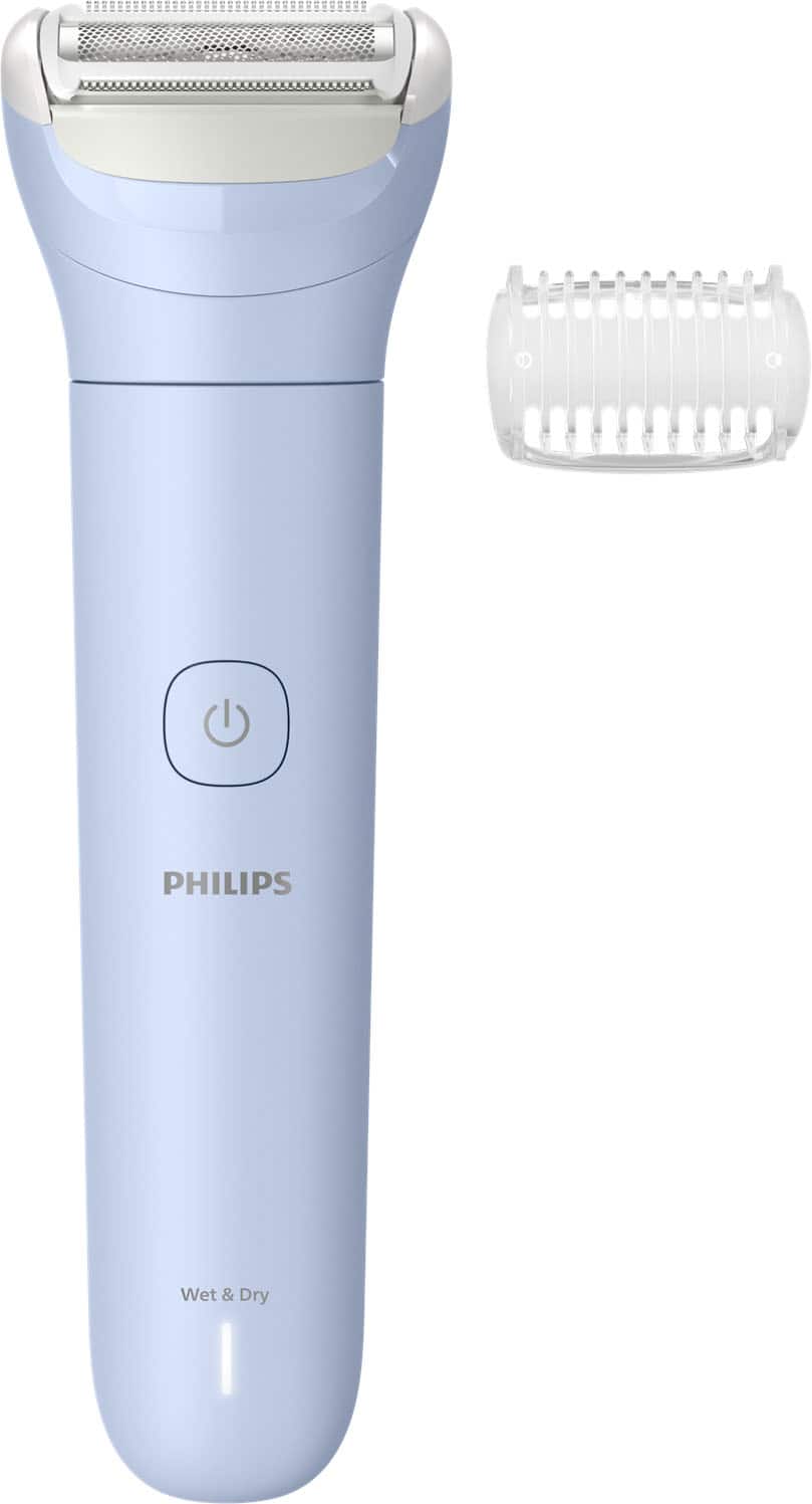 Philips - Lady Electric Shaver Series 6000 for women, Cordless, Wet & Dry with 1 Accessory - Light Blue