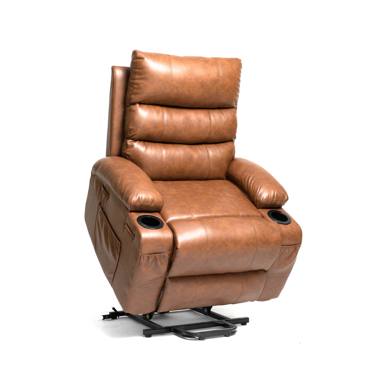 Sillón reclinable eléctrico de gran tamaño con masaje de vibración de 8 puntos y calor lumbar