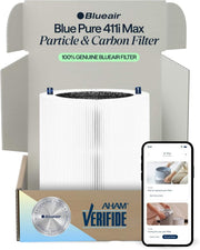 Blueair - F4MAX Replacement Filter for 411i Max & 411a Max Air Purifiers AHAM Certified HEPASilent 99.97% Particle & Odor - Black