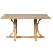 Mesa de comedor con base de caballete