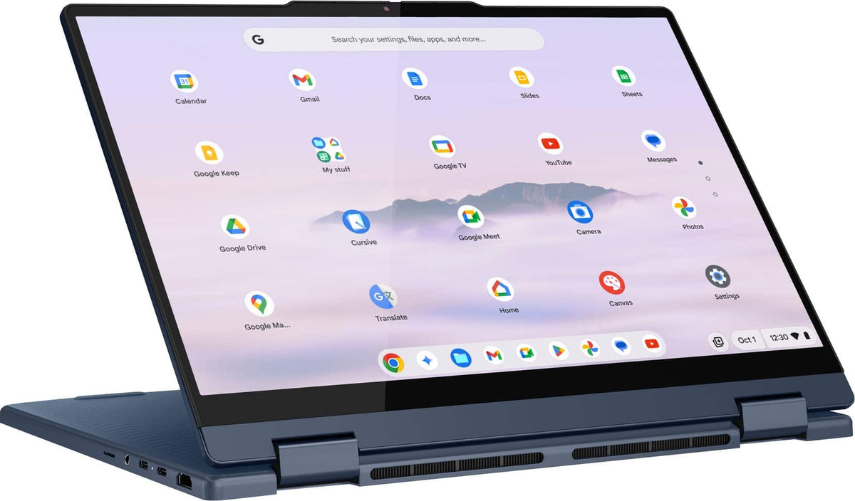 Lenovo - Chromebook Plus 2-in-1 14" Full HD Touchscreen Laptop - Intel Core 3 Processor N355 2025 - 8GB Memory - 128GB UFS - Cosmic Blue