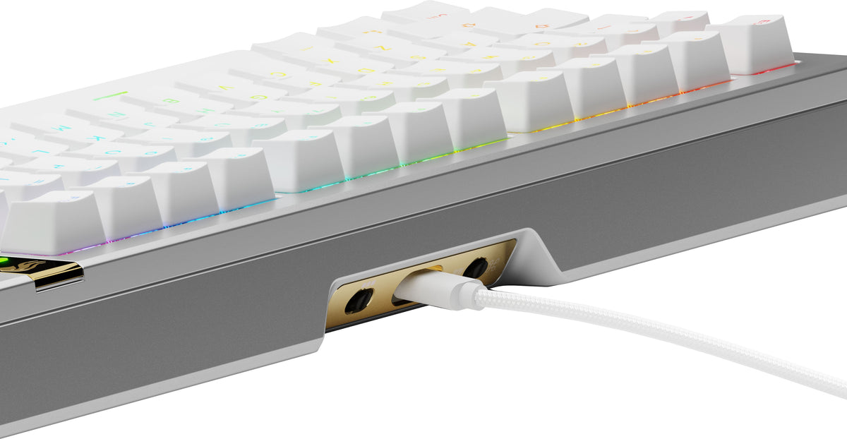 Glorious - GMMK 3 PRO HE 75% Wired Hall-Effect Linear Switch Gaming Keyboard with Rapid Trigger and Adjustable Actuation - Silver