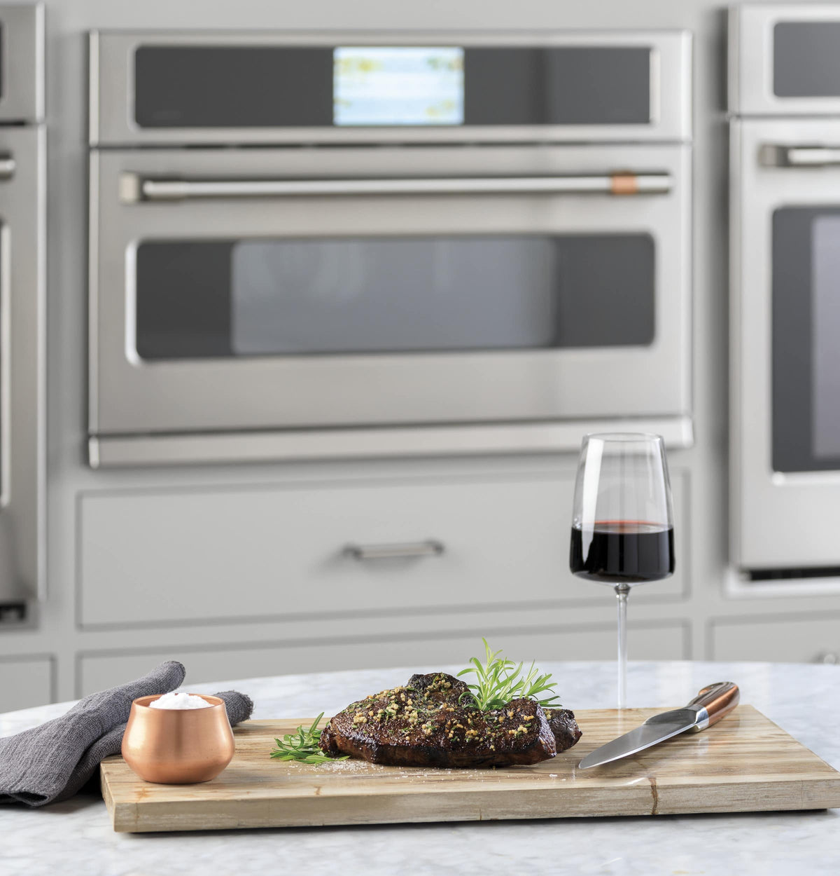 Café - 1.7 Cu. Ft. Convection Built-In Microwave with Sensor Cooking and 240V Five in One Advantium Technology - Stainless Steel