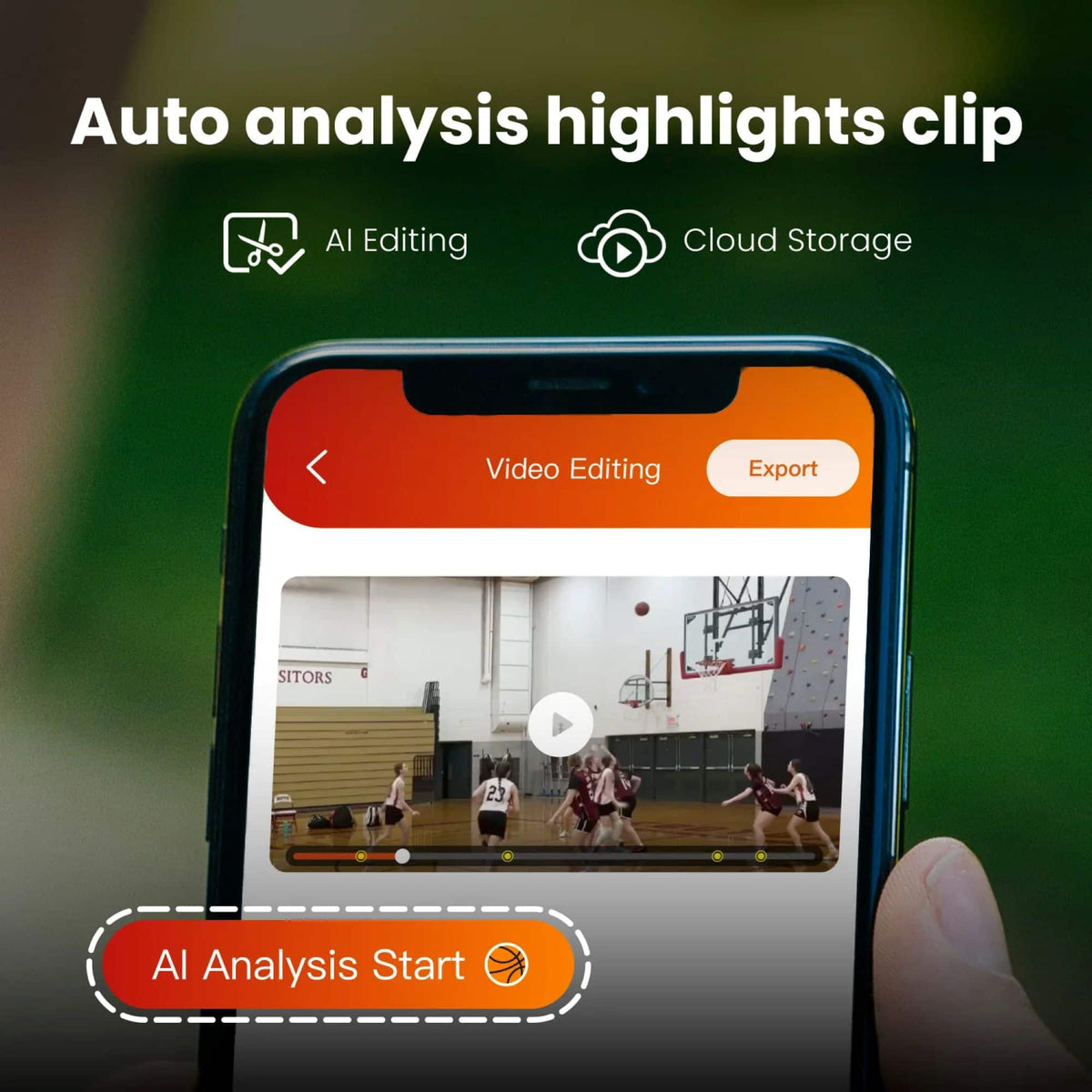 XbotGo - Chameleon 4K 60FPS AI Sports Camera with Auto-Tracking for Team Sports, Live Streaming, Smartphone Compatible - Lemon Green