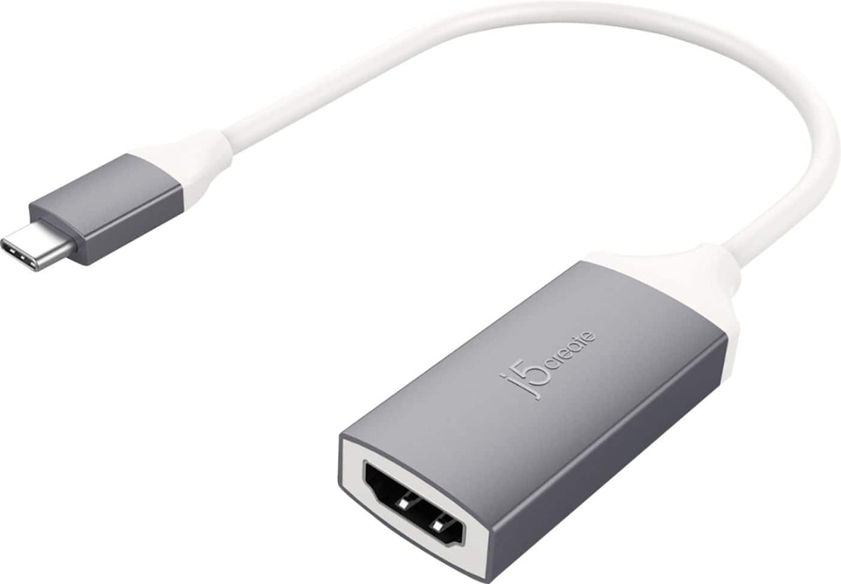 j5create - USB-C to 4K HDMI Adapter - Space Gray/White
