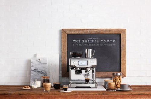 Breville - the Barista Touch Espresso Machine with 9 bars of pressure, Milk Frother and integrated grinder - Stainless Steel
