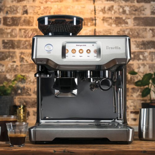 Breville - the Barista Touch Espresso Machine with 9 bars of pressure, Milk Frother and integrated grinder - Stainless Steel
