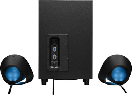 Logitech - G560 LIGHTSYNC 2.1 Bluetooth Gaming Speakers with Game Driven RGB Lighting (3-Piece) - Black