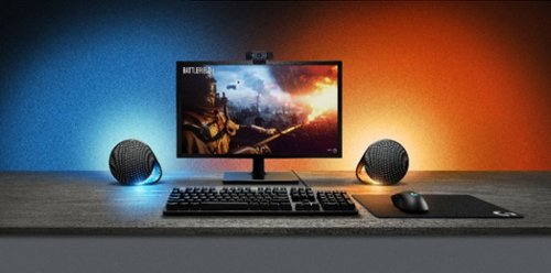 Logitech - G560 LIGHTSYNC 2.1 Bluetooth Gaming Speakers with Game Driven RGB Lighting (3-Piece) - Black