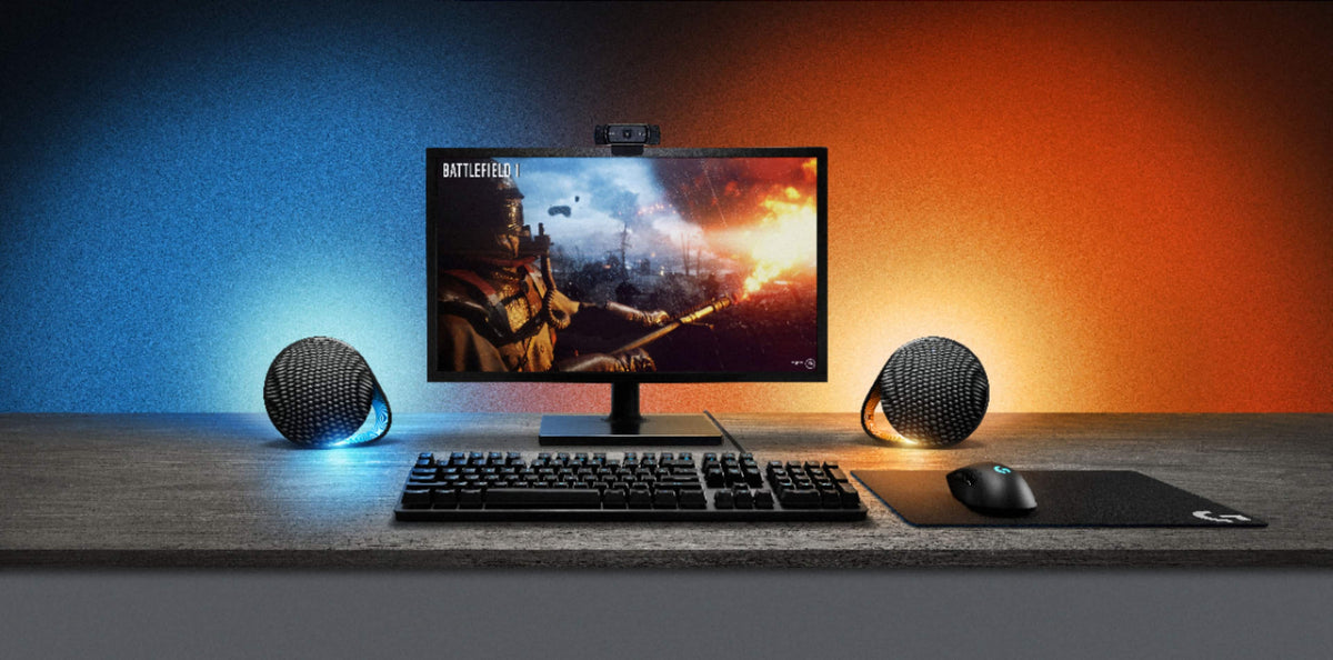 Logitech - G560 LIGHTSYNC 2.1 Bluetooth Gaming Speakers with Game Driven RGB Lighting (3-Piece) - Black