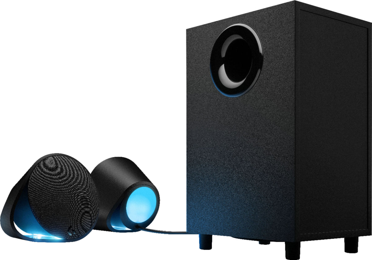 Logitech - G560 LIGHTSYNC 2.1 Bluetooth Gaming Speakers with Game Driven RGB Lighting (3-Piece) - Black